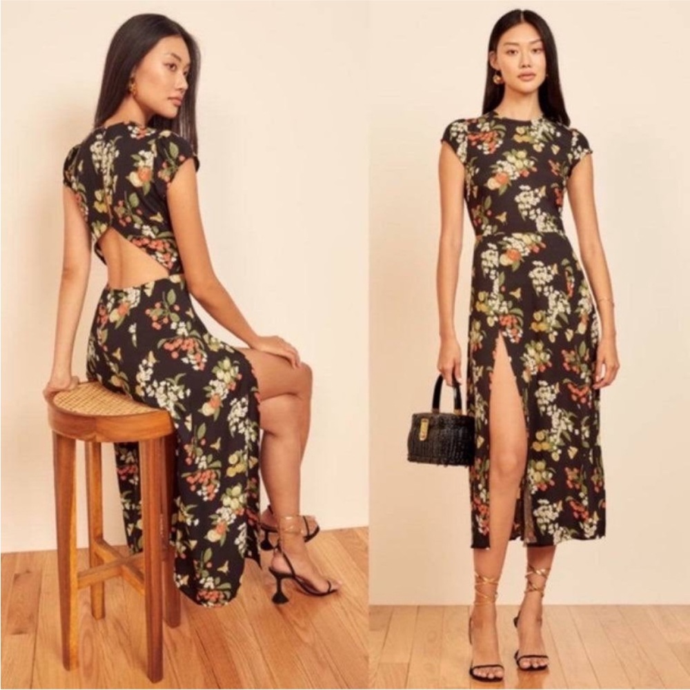 Reformation Gavin Open Back Dress